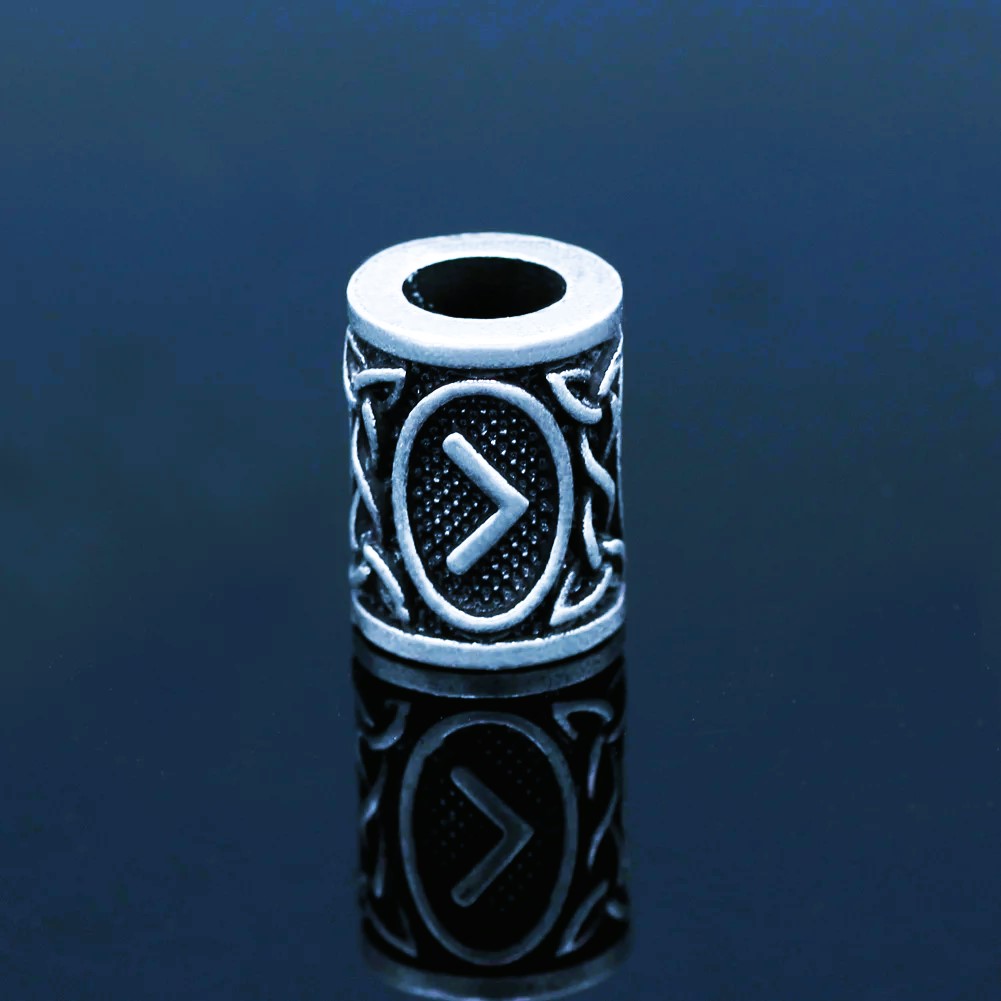 Perles de barbe runes vikings Kenaz Perles de barbe runes vikings Kenaz