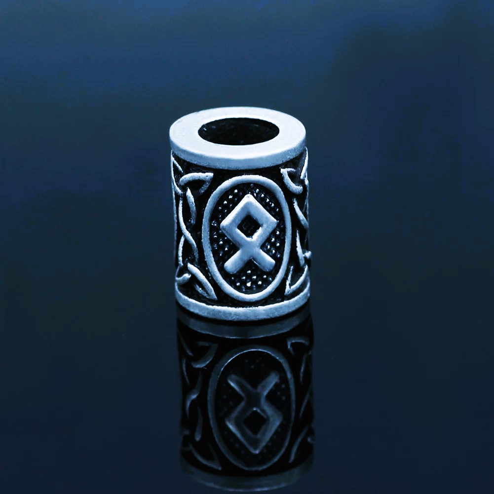 Perles de barbe runes vikings Othalaz Perles de barbe runes vikings Othalaz