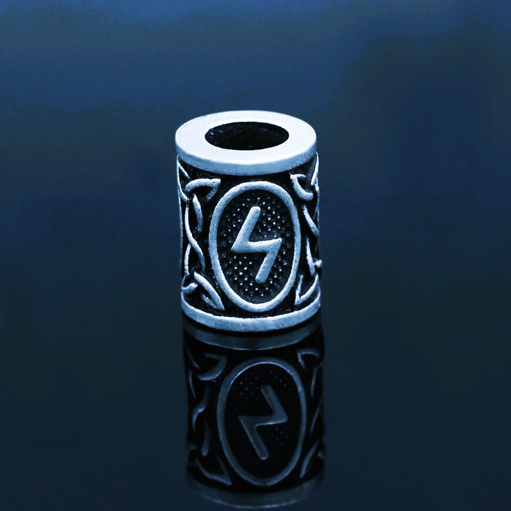 Perles de barbe runes vikings Sowilo Perles de barbe runes vikings Sowilo