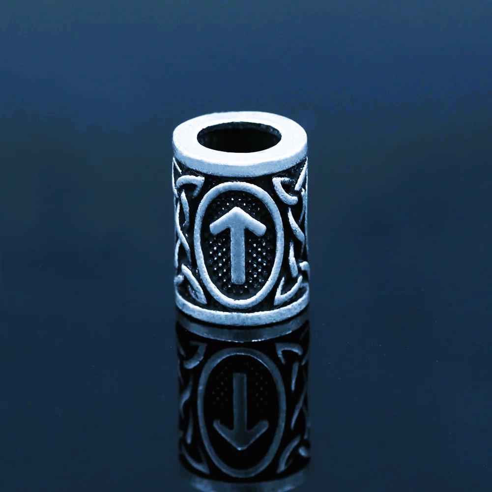 Perles de barbe runes vikings Tiwaz Perles de barbe runes vikings Tiwaz