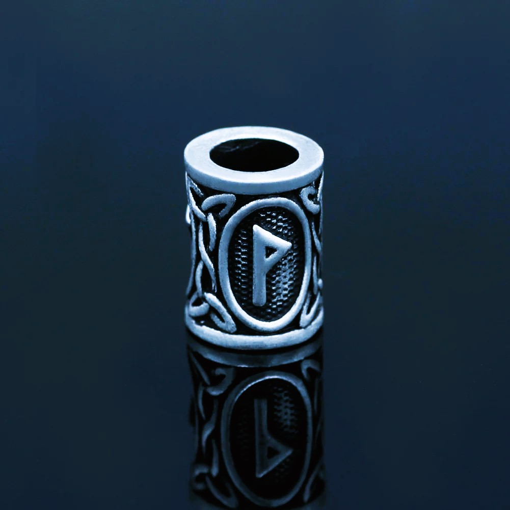 Perles de barbe runes vikings Wunjo Perles de barbe runes vikings Wunjo